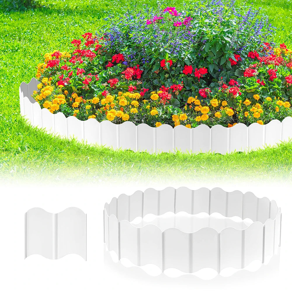 Garden Edging Borders Grass Lawn Fence Path Patio Interlocking Decorative Outdoor Barrier Landscape Edging for Yard Garden