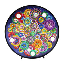 Load image into Gallery viewer, Mandala Round Circle DIY Diamond Painting Led Light Night Lamp Table Desk Decoration
