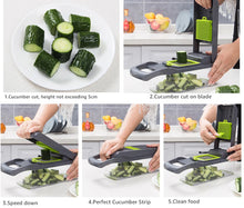 Load image into Gallery viewer, Vegetable Chopper Multifunctional Grater Cutter Kitchen Accessories Manual Fruit Slicer Potatos Shredders Cheese Onions Slicers
