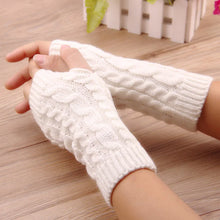 Load image into Gallery viewer, NEW Women Hand Warmer Winter Gloves Fashion Knitting Faux Wool Mitten Warm Fingerless Glove Gants Femme women gloves
