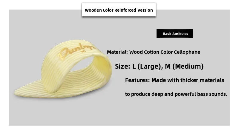 Dunlop Guitar Thumb Pi Middle Finger Thumb Ring L M S Finger Pi Guitar Accories Music Instrument Supplies