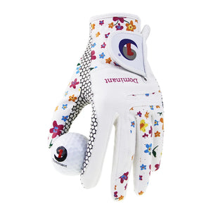 1Pair Golf Gloves for Women PU Leather Soft Fit Sport Grip Durable Gloves Anti-skid Breathable Sports Gloves