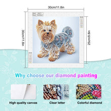 Load image into Gallery viewer, DIY Cute puppy Special Shape Diamond Art Painting Kit for Adult Beginners,Crystal Diamond Kits for Home Wall Decoration Gift
