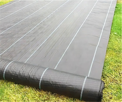 Garden Landscape Fabric Weed Barrier Heavy DutyDriveway Gardening Mat Polypropylene Ground Cover FlowerVegetable Raised Beds Law