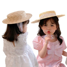 Load image into Gallery viewer, Baby Hat Fashion Straw Cap For Boys Girls Children Breathable Hat Show Kids Hat Beach Caps Summer Sun Hats
