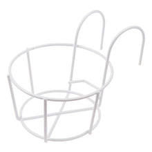 Load image into Gallery viewer, Garden Hanging Plant Iron Racks Balcony Round Flower Pot Rack Railing Fence
