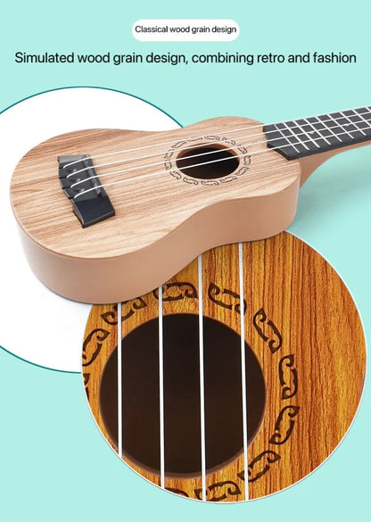 35cm Children Guitar Toy Can Be Used To Play Elementary Instruments With Paddles Simulating Yukrili Music Toys