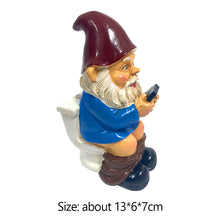 Load image into Gallery viewer, Garden Dwarf Gnomes Miniature Ornaments Garden NaughtyGnome Figurines Decoration Handicraft Courtyard Resin Statues Decoration
