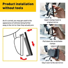 Load image into Gallery viewer, Car Baby Mirrors Interior Rear View Mirror Wide Angle Convex Rearview Mirror Anti Glare Large Vision Panoramic Auxiliary Monito
