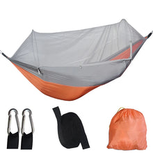 Load image into Gallery viewer, Outdoor Camping Hammock With Mosquito Net Lightweight Hanging Hammocks High Strength Parachute Fabric Hanging Bed Net 250x120cm
