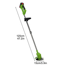 Load image into Gallery viewer, Weed Eater, Electric Weed Mower Cordless Trimmer, Telescopic Rod Weed Eater Cutter, Rechargeable Handheld Lawn Mower with 2 Batt
