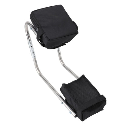 Garden Kneeler Seat Labor Saving Comfortable Garden Kneeling Seat Versatile Stainless Steel High Load Bearing for Farming