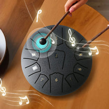 Load image into Gallery viewer, 6/3 Inch 11/6 Notes Mini Handpan Drum Finger Picks Percussion Instruments Sound Healing Steel Tongue Drum for Meditation Yoga
