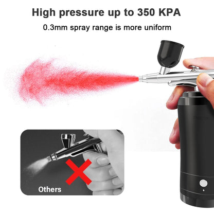 Nails Art Painting Airbrush With Compressor For Cake Decoration Makeup Manicure Nail Airbrush Portable Varnish Paint Sprayer Gun