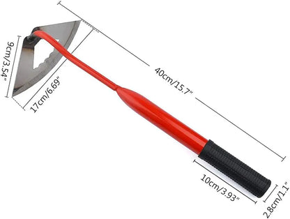 Garden Hoes Gardening Tool Hand Steel Hoe Garden Planting Hoe Portable Steel Gardening Hoe and Loosening Soil Tool Gardening