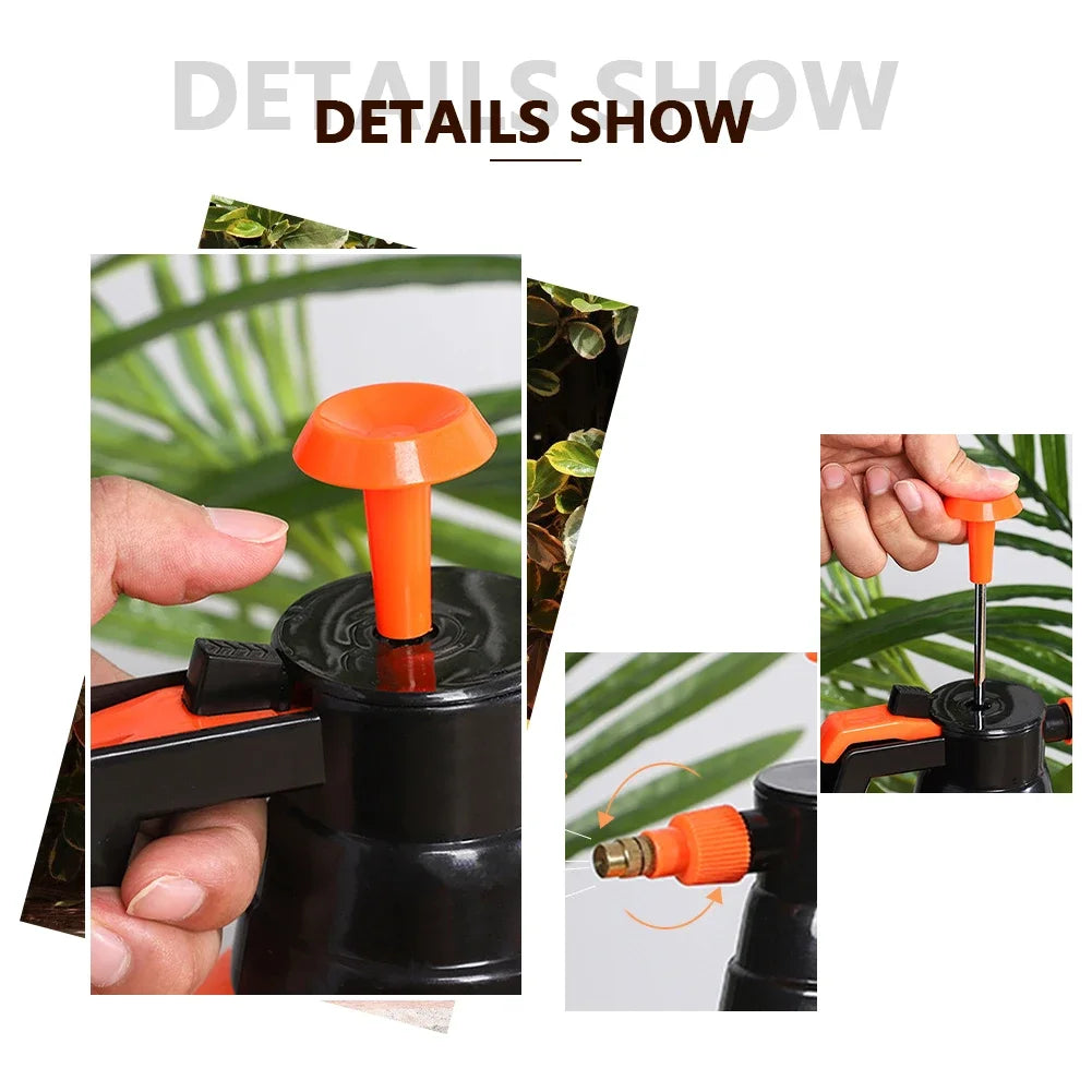 2/3L Garden Watering Can Gardening Household Watering Can Pneumatic Disinfection Spray Watering Can Watering Can Sprayer Bottle