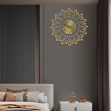 Load image into Gallery viewer, Modern Style Quartz Metal Big Clocks Large Wall Clock Decorative Wall Clocks for Living Room Bedroom Quiet Running
