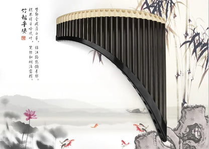 Professional ABS Panflute, Musical Instrument Panpipe, Transverse Pan Fluta Music Wind Musicales, Diatonic Scale, 26 C Key Pipes