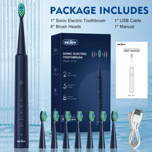 Load image into Gallery viewer, SEJOY Oral Cleaning Personal Sonic Electric Toothbrush Care Appliances IPX7 5 Modes Smart Rechargeable Automatic Toothbrush
