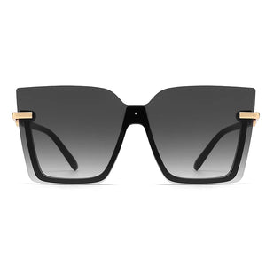 Women Men Sun Glasses Streetwear Large Frame Eyewear GogglesHollow Out Square One-piece Sunglasses Women MenGlasses