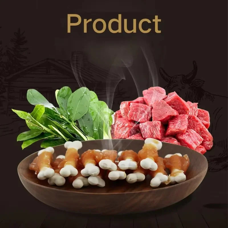 Pet Food Dog Snacks Teeth Cleaning Multi Flavor Biscuits Chicken Beef Calcium Milk High Protein Nutritional Supplement for Pets