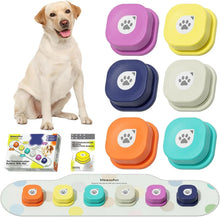 Load image into Gallery viewer, Mewoofun Dog Buttons Training Words Dog Talking Training Buttons Set 6 Packs for Communication Starter Pack with Training Manual
