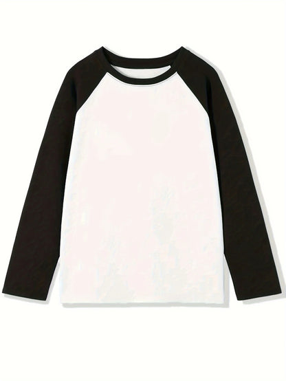 Women's Clothing Tops O-Neck Long Sleeve Thick Office Lady Commuter Autumn Winter Casual Printed All-match T-shirt