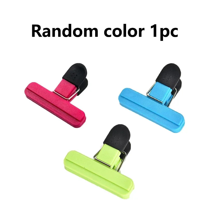 Portable Bag Clips Kitchen Storage Food Snack Seal Sealing Bag Clips Sealer Clamp Plastic Tool Kitchen Organization Accessories