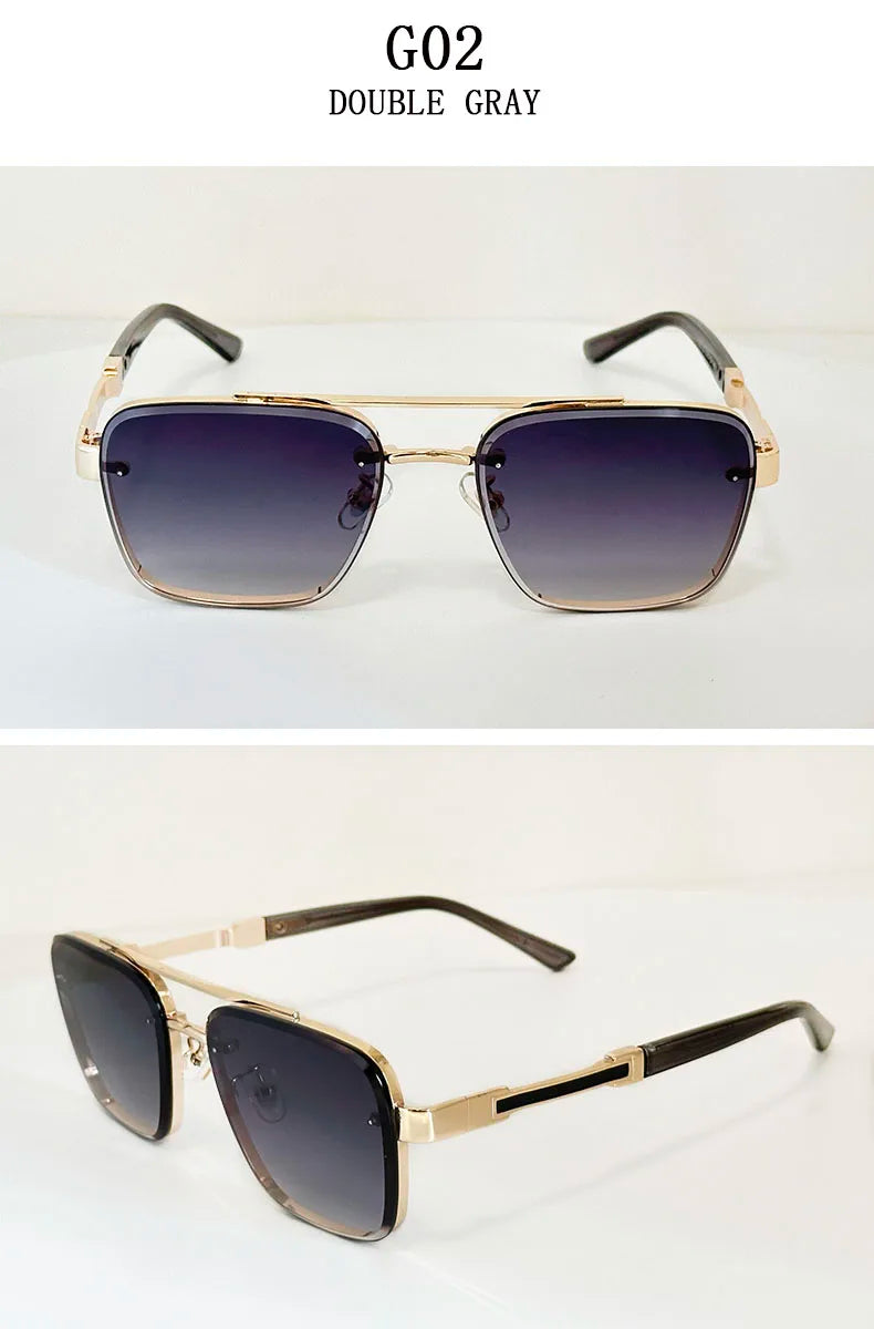 New Sunglasses For Men Luxury Fashion Glasses Sunscreen  Square Sunglasses Women Trendy Vintage Gafas De Sol Hombre Zonnebril Su