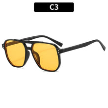 Load image into Gallery viewer, Vintage Square Sunglasses for Women Men Thick Frame Double Bridges Eyewear Female Chic Polygon Sun Glasses UV400 Shades
