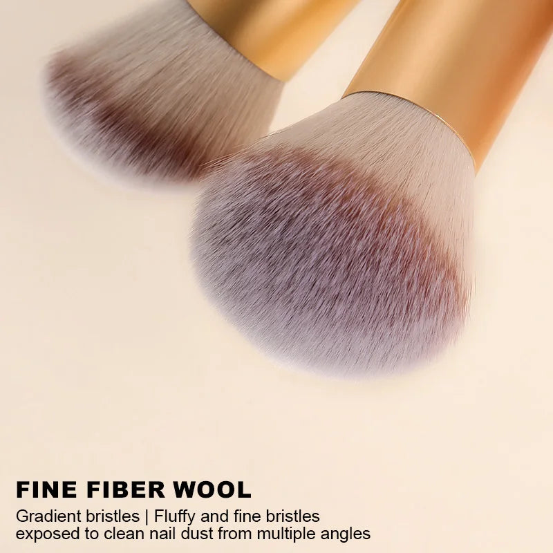 Nails Brush 3.15CM 3.6CM Popular Round Small Flower Nail Paint Gel Make Up Dust Cleaning Nail Art Dust Powder Remover Dust Brush