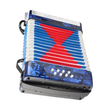 Load image into Gallery viewer, 17 Key Accordion Teaching Training Interest Cultivation Musical Instrument for Children Bass Piano Accordion Musical Instrument
