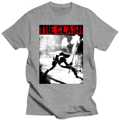 t shirt fashion shirt cheap men t-shirt Men's Clash The Smashing Guitar Lightweight T-Shirt Printed T-shirt