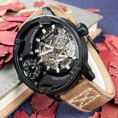 Mens Mechanical Watches Colorful Automatic Watch for Men Luxury Brand Stainless Steel Waterproof Man Wristwatches Reloj Hombre