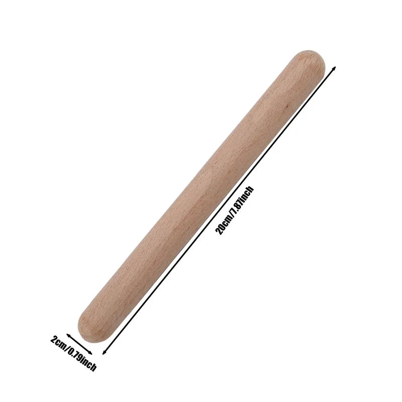 Classic Claves Rhythm Sticks Wooden Drum Sticks Classic Claves Percussion Instrument Kid Children Musical Toy Rhythm Learning