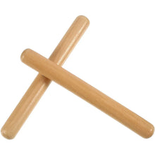 Load image into Gallery viewer, Classic Claves Rhythm Sticks Wooden Drum Sticks Classic Claves Percussion Instrument Kid Children Musical Toy Rhythm Learning
