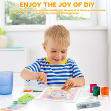 Load image into Gallery viewer, 6Pack Diamond Painting Kits for Kids Beginners Full Drill Cartoon Cute Animals Diamond Art Kits DIY Big Gem Art Home Wall Decor
