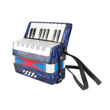 Load image into Gallery viewer, 17 Key Accordion Teaching Training Interest Cultivation Musical Instrument for Children Bass Piano Accordion Musical Instrument
