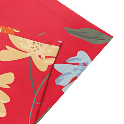 Women's clothing 2025 spring/summer new item custom casual slim fit floral mid waist fashionable wide leg pants beach pants low