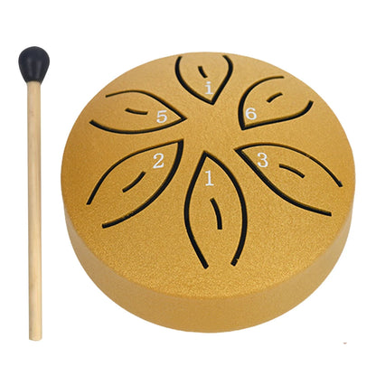 6/3 Inch 11/6 Notes Mini Handpan Drum Finger Picks Percussion Instruments Sound Healing Steel Tongue Drum for Meditation Yoga