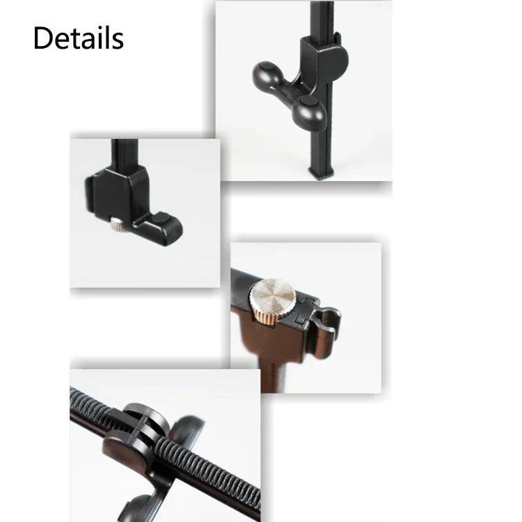 Instrument Microphone Clip Clamp for Violin Mandolin Cello and Wooden Guitar, Mic Stand Rackmount