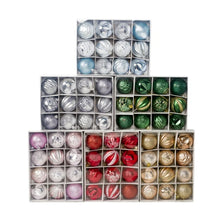 Load image into Gallery viewer, 12pcs/set Christmas Round Balls Ornaments With Hanging Rope Christmas Tree Balls Pendant Navidad 2025 New Year Party Decorations
