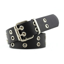Load image into Gallery viewer, Women&#39;s Belt  Large size Double Hole Men Belt Punk Hip Hop Rock Style Subculture Y2K Belt Punch Free Belt for Men and Women
