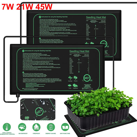 10/25/50CM Seedling Heat Mat Indoor Plants Germination Waterproof Heating Pad Propagation Clone Starter Mat EU/US/AU/UK Plug