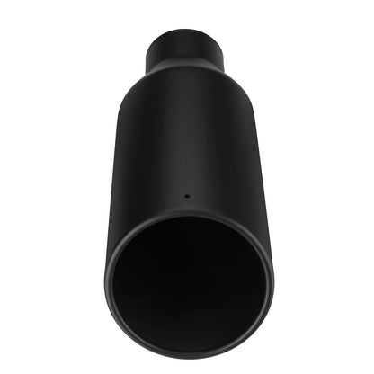 Universal Exhaust Tip 3inch Inlet 5inch Outlet 12inch Length Tailpipe Anti-Corrosive Car Straight Exhaust Tail Throat Tail Pipe