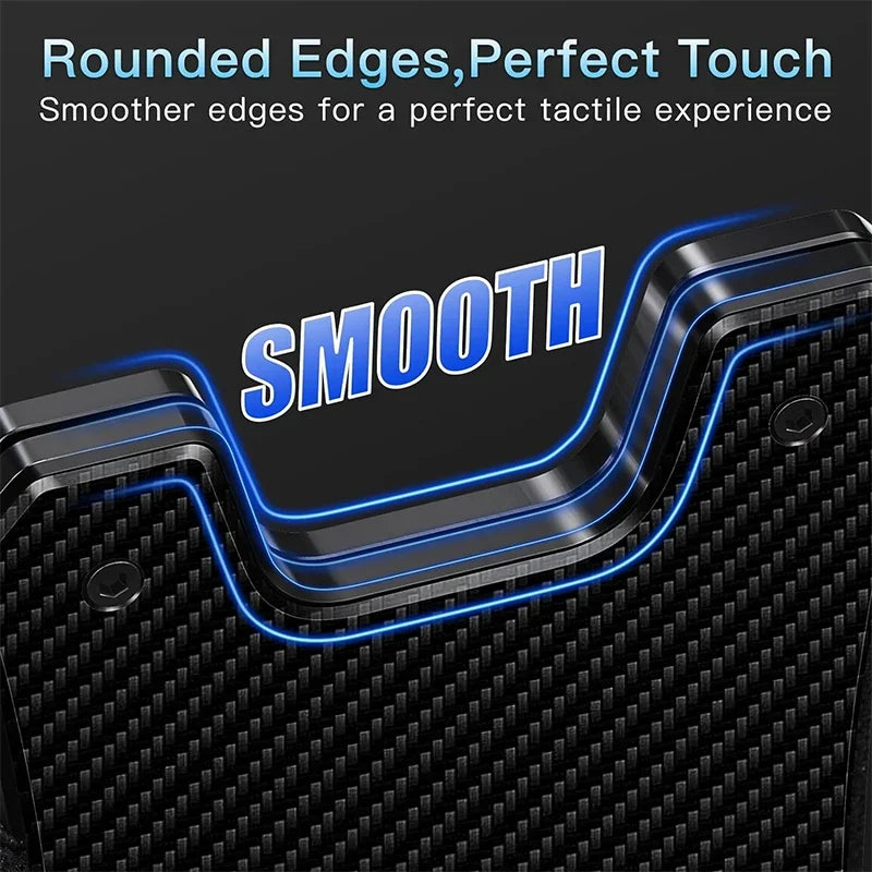 Metal Wallet for Men, Ergonomics Design Money Clip Wallet with Compass, Minimalist Slim Wallet with RFID Blocking