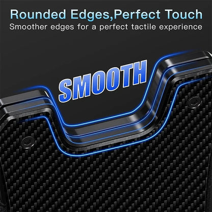 Metal Wallet for Men, Ergonomics Design Money Clip Wallet with Compass, Minimalist Slim Wallet with RFID Blocking