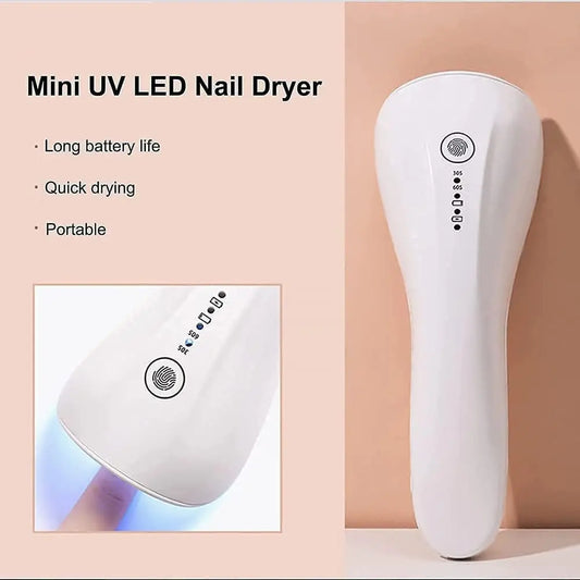 Nails Drying Lamp  Handheld UV LED Lamp For With Battery Timing Rechargeable Mini Manicure Nail Dryer For Gel Polish Manicure