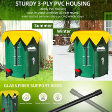 Load image into Gallery viewer, 100-380 Gallon Rain Barrel Collapsible PVC Rain Collection System with Three Spigots Water Storage Tank Water Barrel Collector
