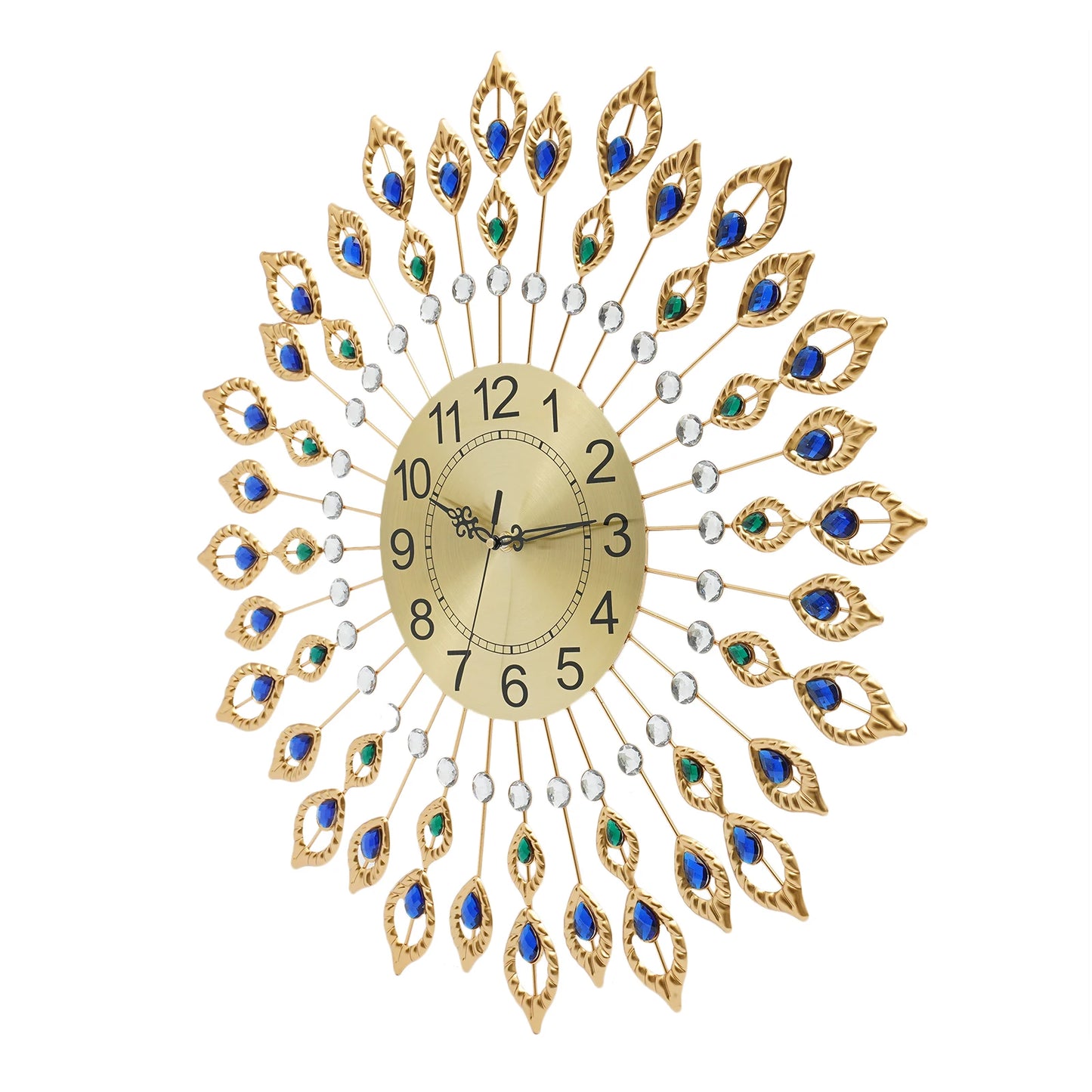 Modern Style Quartz Metal Big Clocks Large Wall Clock Decorative Wall Clocks for Living Room Bedroom Quiet Running